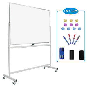 Flybold 48 X 32 Rolling Dry Erase Whiteboard On Wheels With Stand : Target